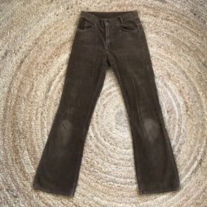 Levi’s brown vintage corduroy flare pants